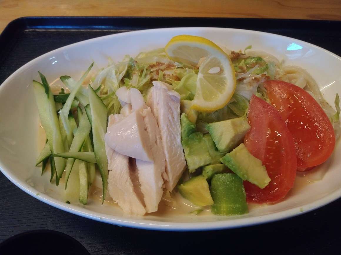 サラダうどん