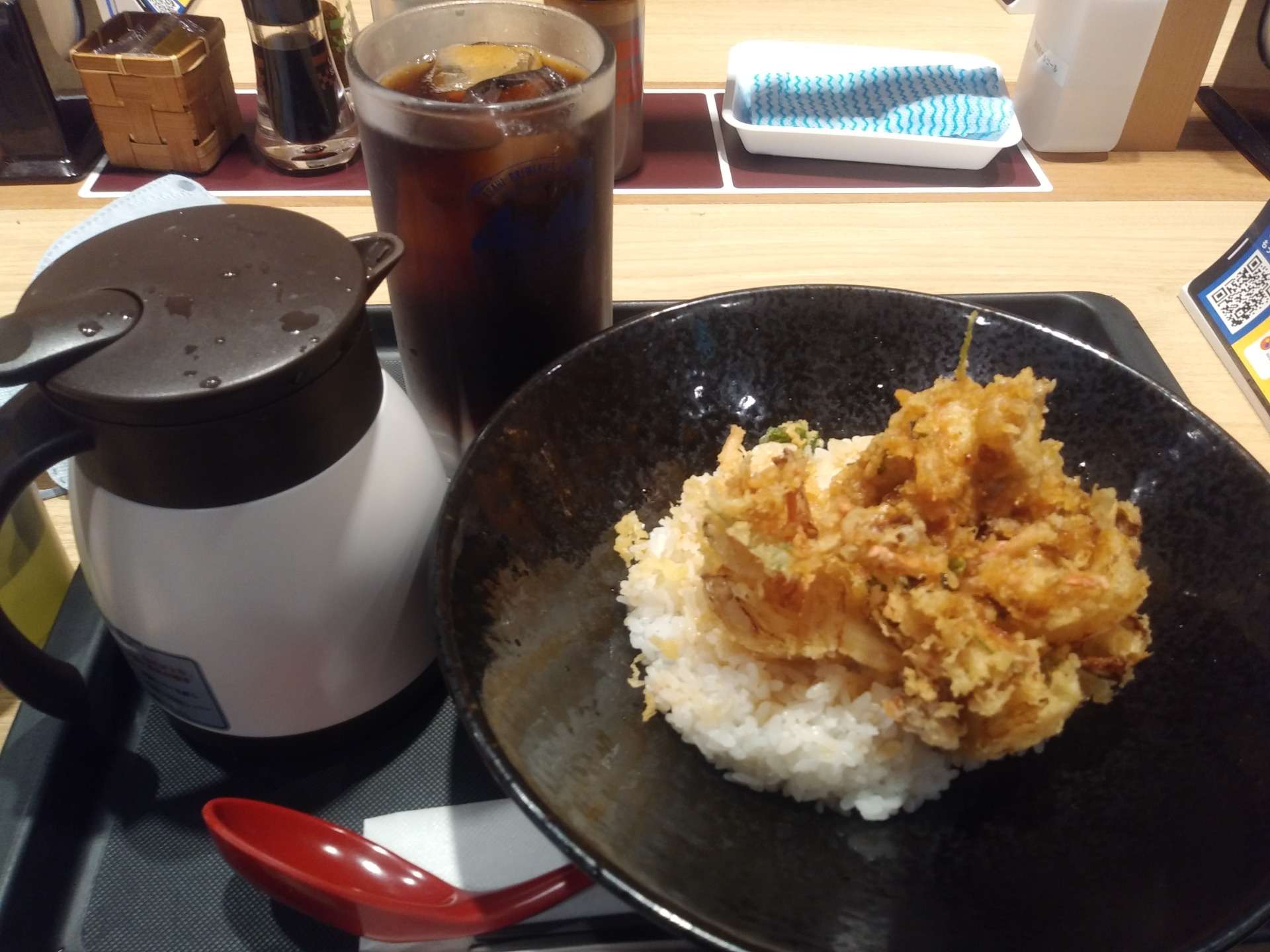 肉かき揚げ天丼